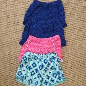 Set of 4 girls shorts